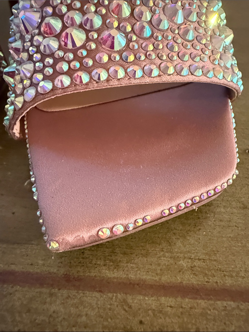 INC International Concepts Crystal Embellished Slide Heels - Picture 3 of 11